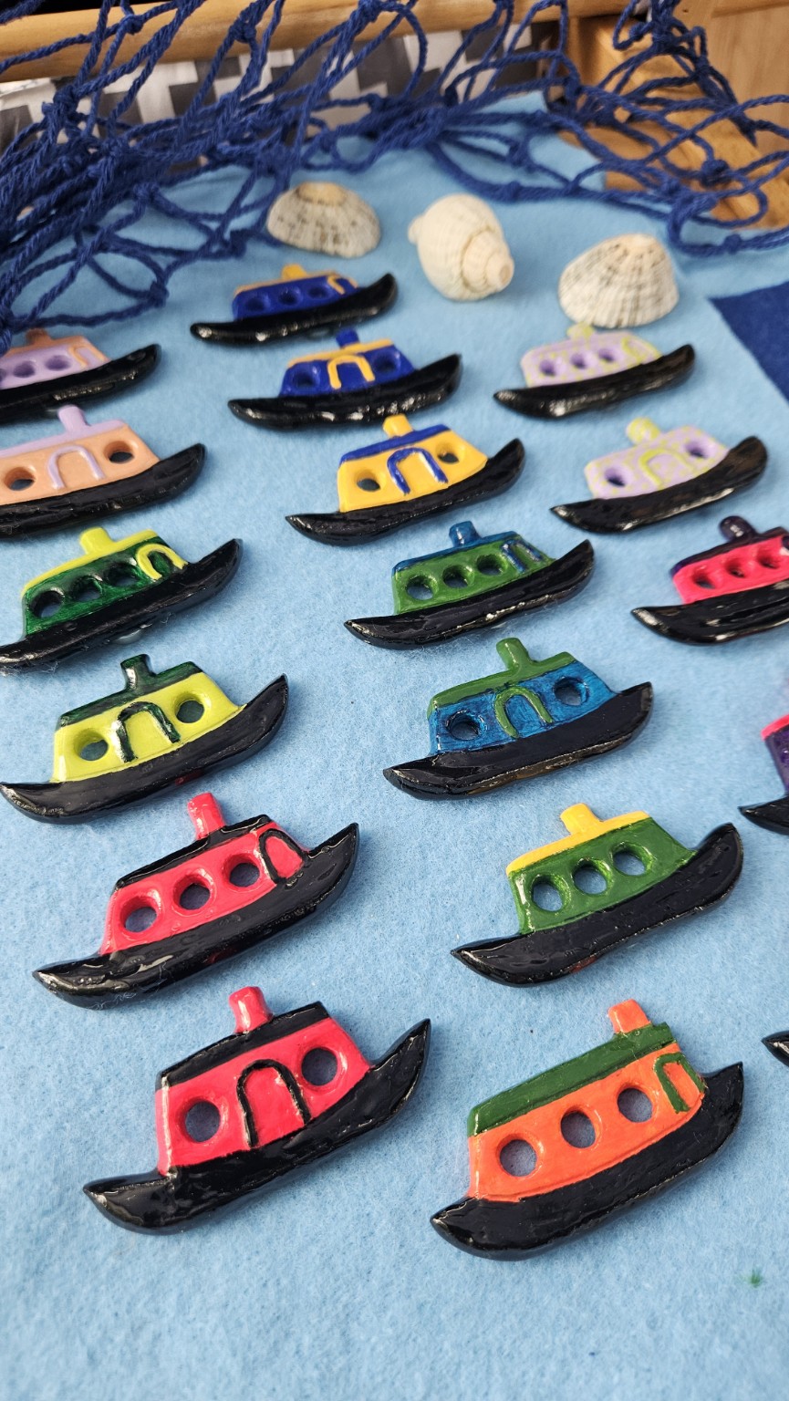 Handmade Canal Boat Fridge Magnet